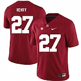 Alabama Crimson Tide 27 Derrick Henry Red Nike College Football Jersey Dzhi,baseball caps,new era cap wholesale,wholesale hats